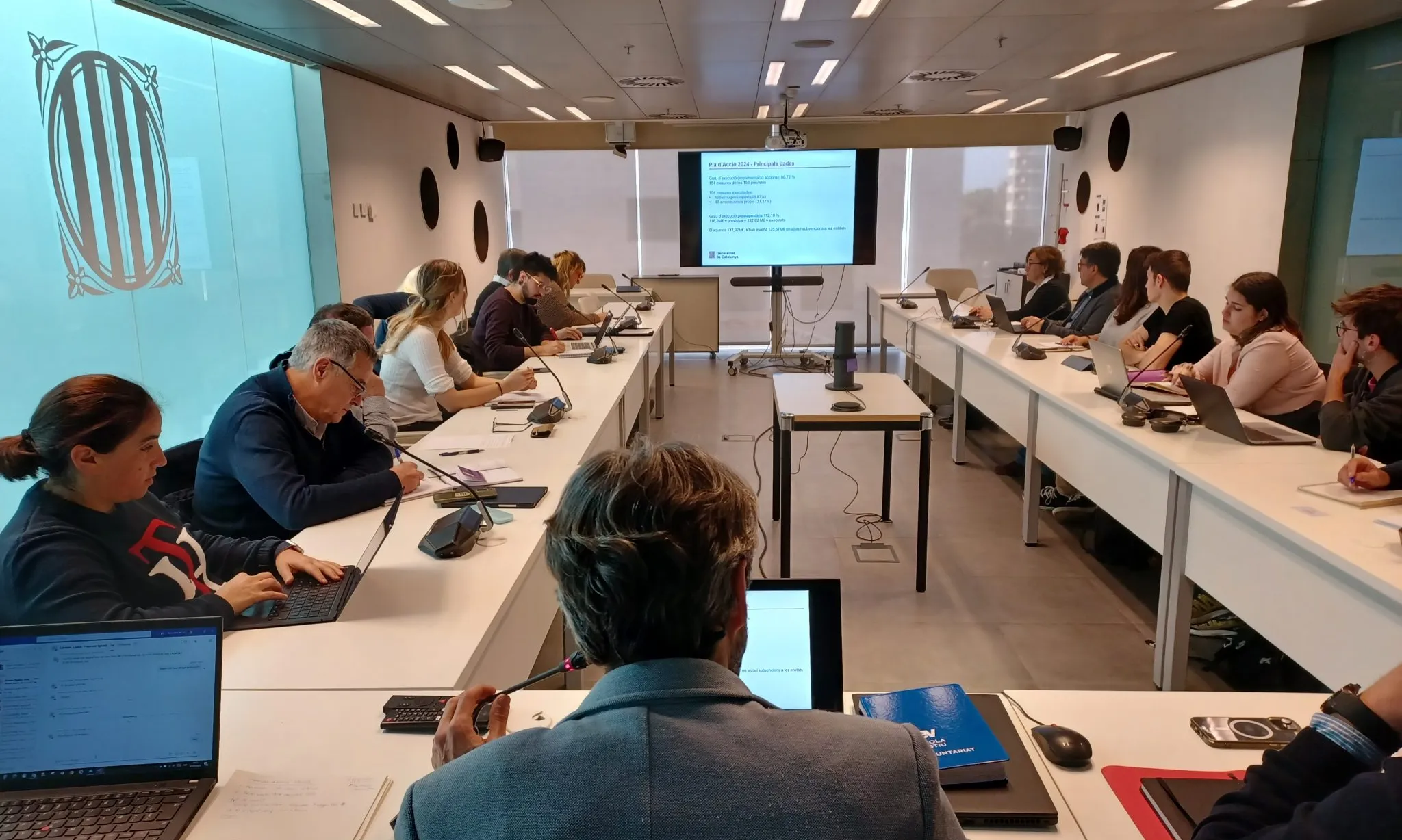 Reunió del passat mes de març del Consell de l'associacionisme i el voluntariat de Catalunya