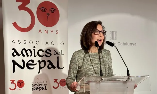 La Cristina Morales és presidenta d'Amics del Nepal.