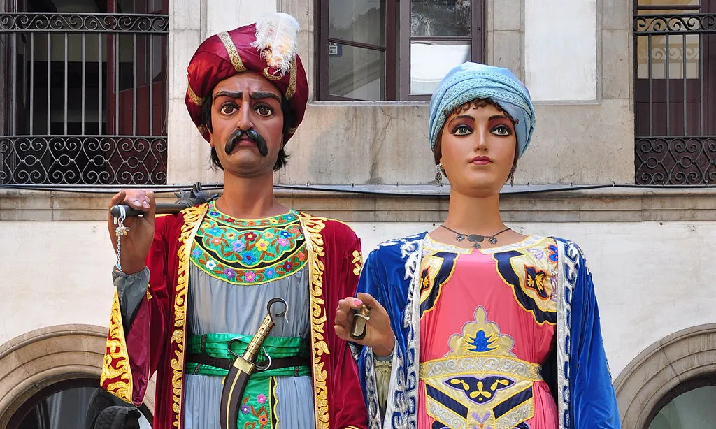 El Gegant de la Porra i la Geganta gran, els Gegants Grossos de Vilanova.