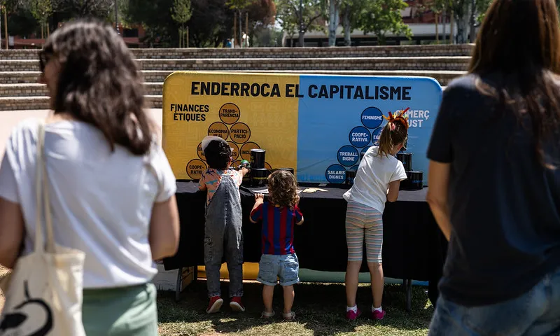 Una de les activitats organitzades per La Coordi en el marc del mes pel comerç just.