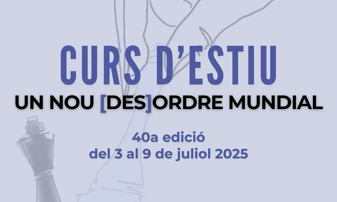 Cartell del Curs d’Estiu 2025 de la Universitat Internacional de la Pau