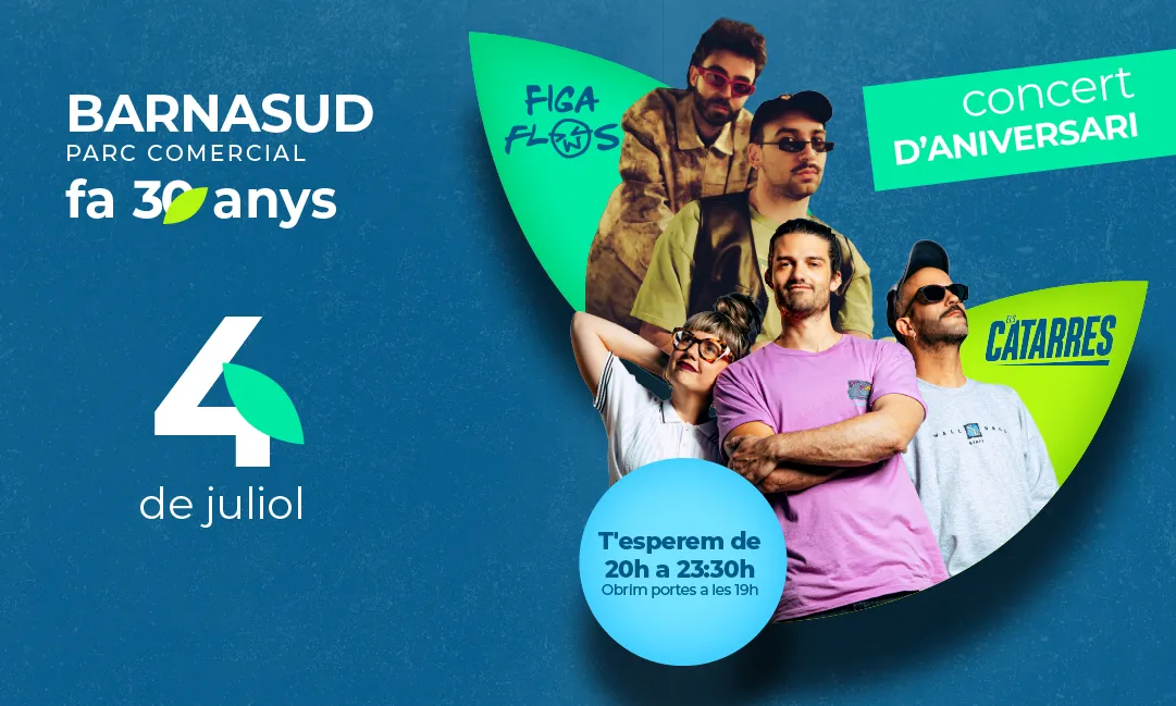 Cartell del concert dels 30 anys de Barnasud