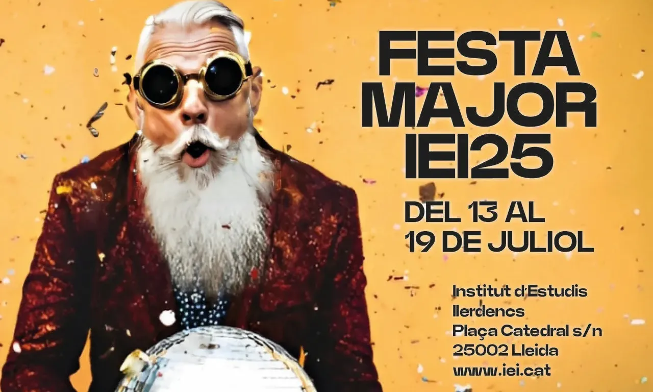 Cartell oficial de la Festa Major de l’Institut d’Estudis Ilerdencs 2025.