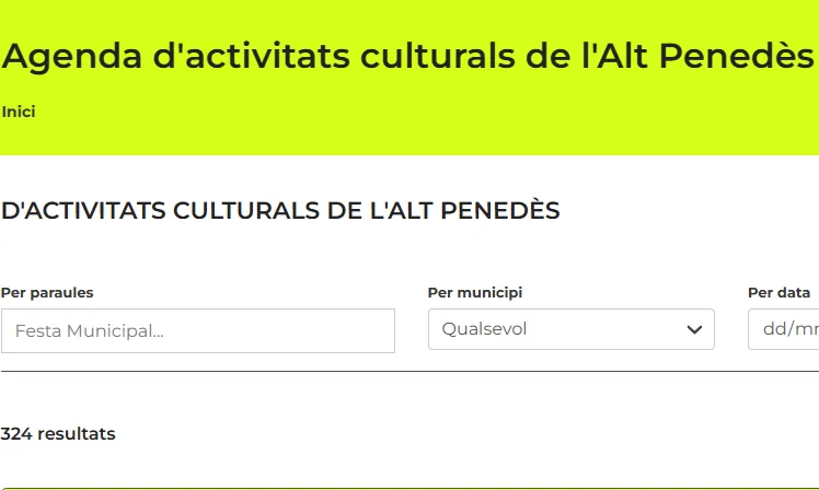 Web Penedès Cultural Web Penedès Cultural