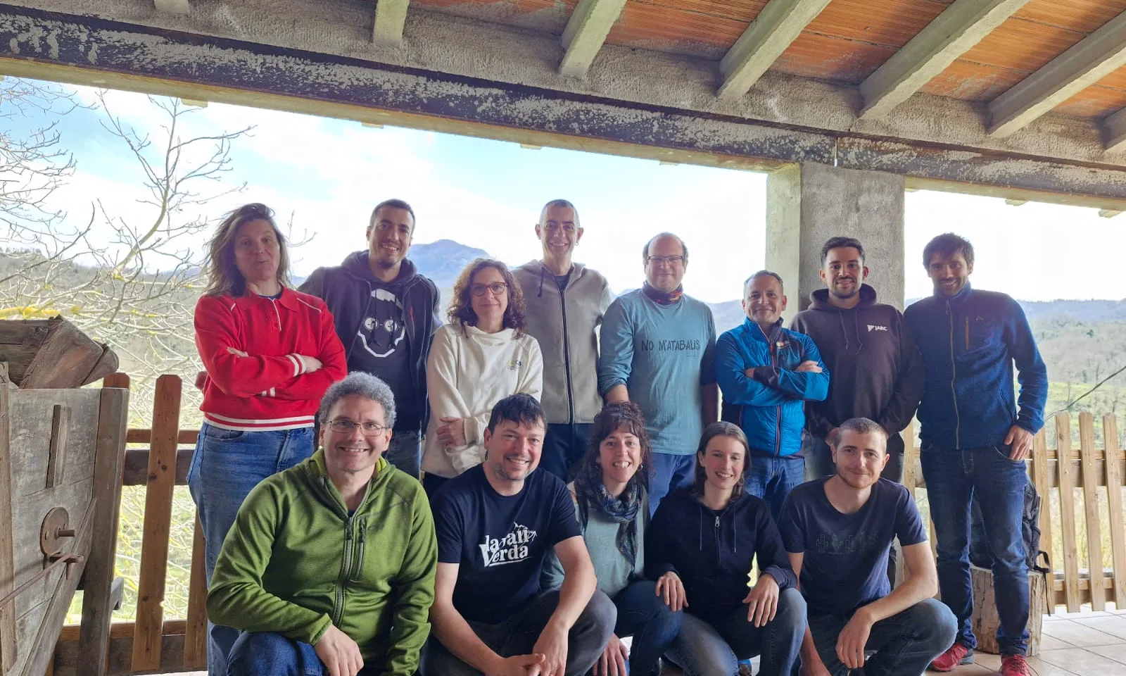 Foto de grup dels treballadors que formen part de l'associació ARCA
