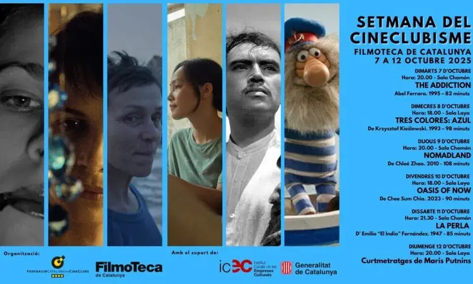 Cartell oficial de la 12a Setmana del Cineclubisme.