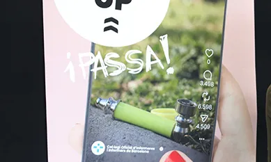 'Swipe up i passa': campanya contra les addicions