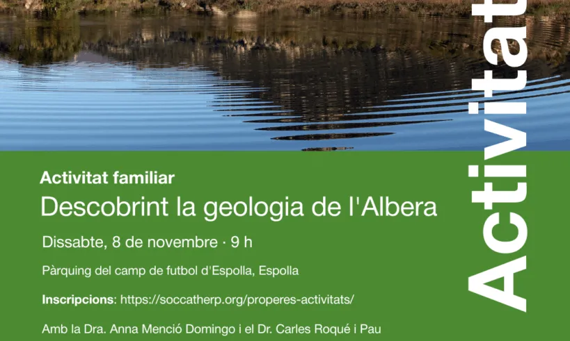 Cartell oficial de l'activitat 'Descobrint la geologia de l’Albera'.