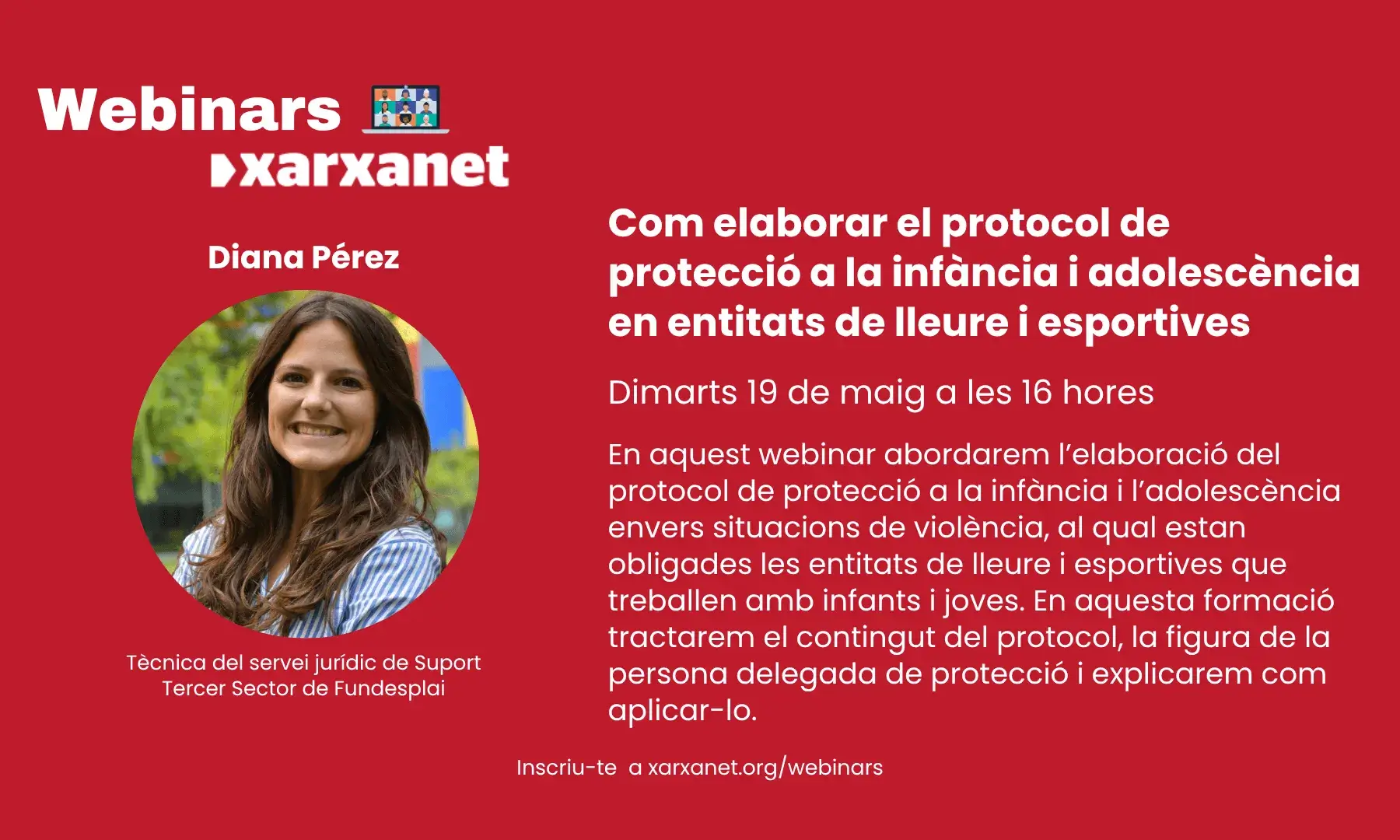Cartell del webinar.