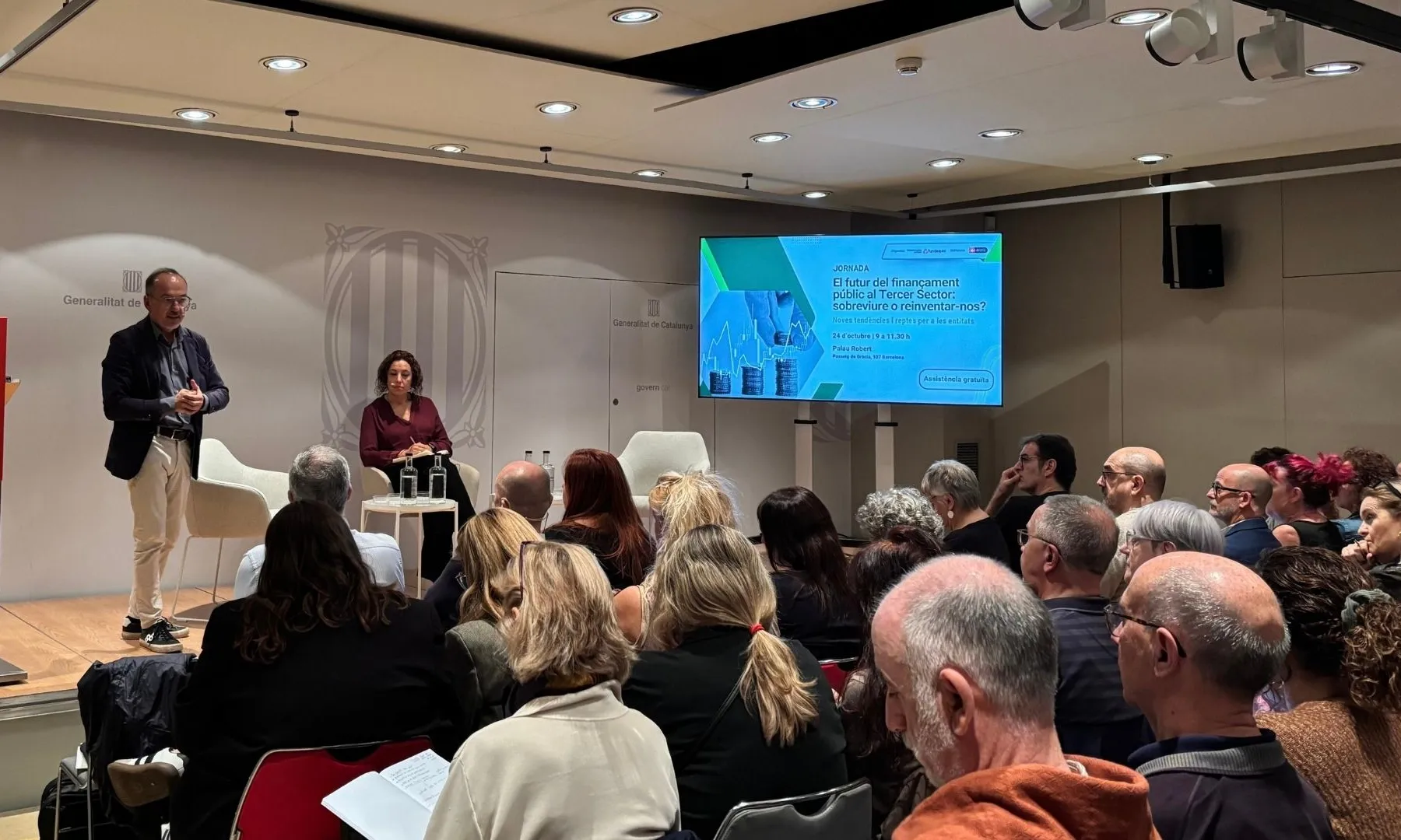 La jornada ha posat sobre la taula la necessitat de reformes estructurals, reconeixement institucional i nous models que assegurin la sostenibilitat i l’impacte social de les entitats.