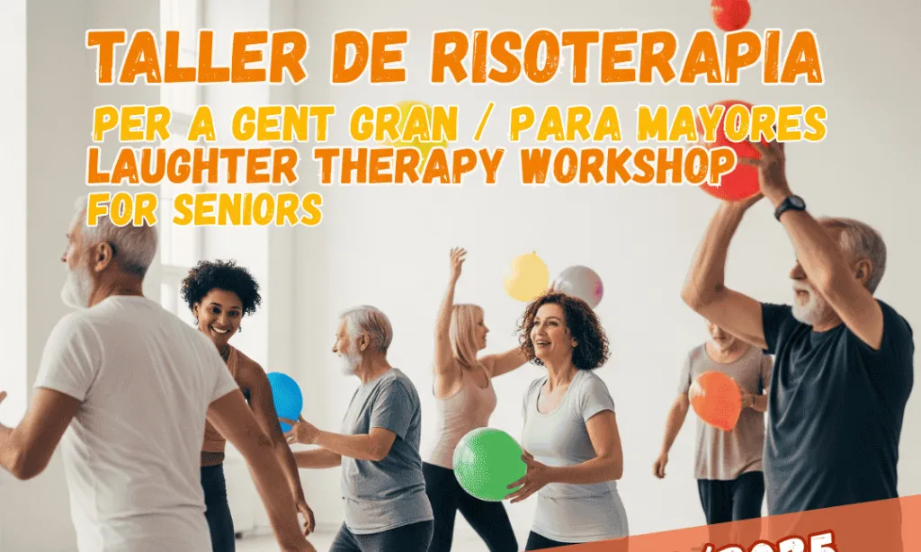 Taller de risoteràpia per a gent gran. Font: Colors Sitges Link