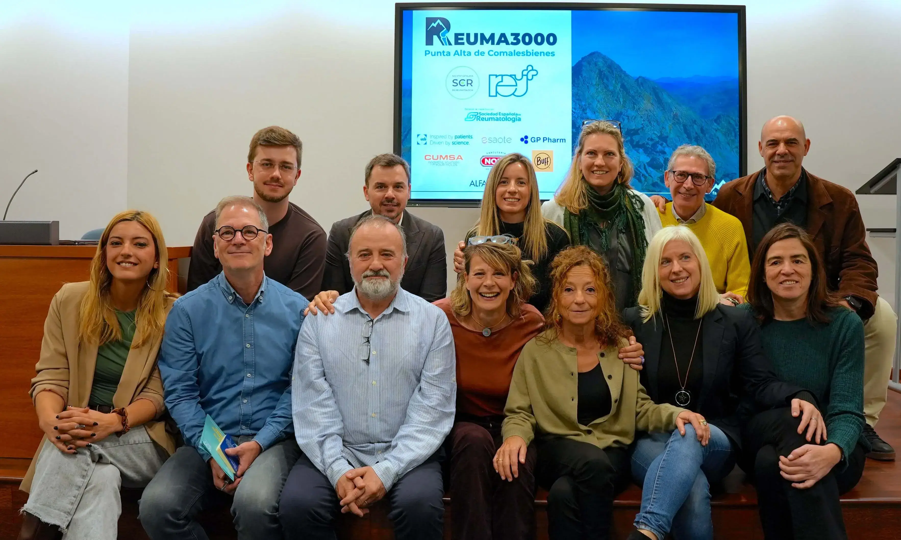 Roda de premsa de presentació del projecte 'Reuma3000'.