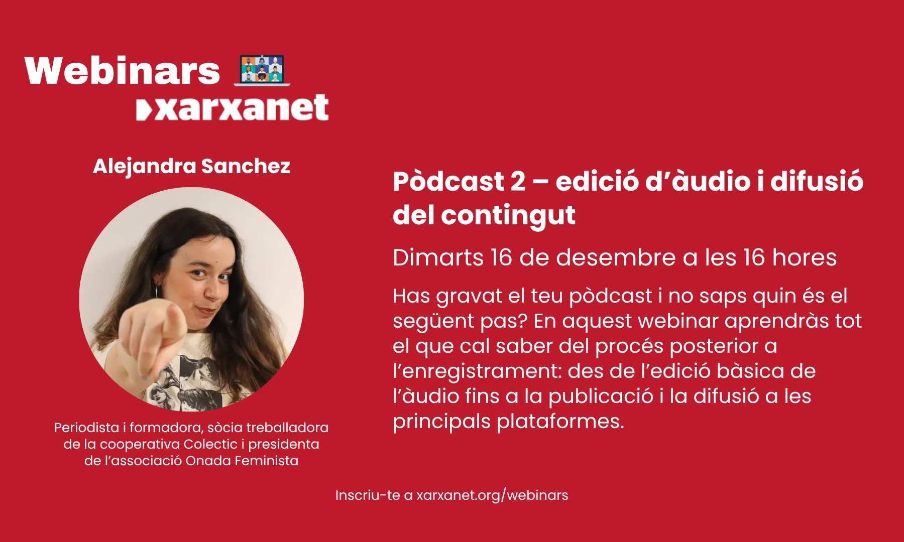 Cartell del webinar