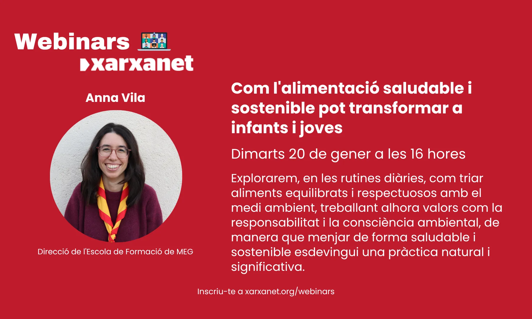 Anna Vila, directora de l’Escola de Formació de MEG