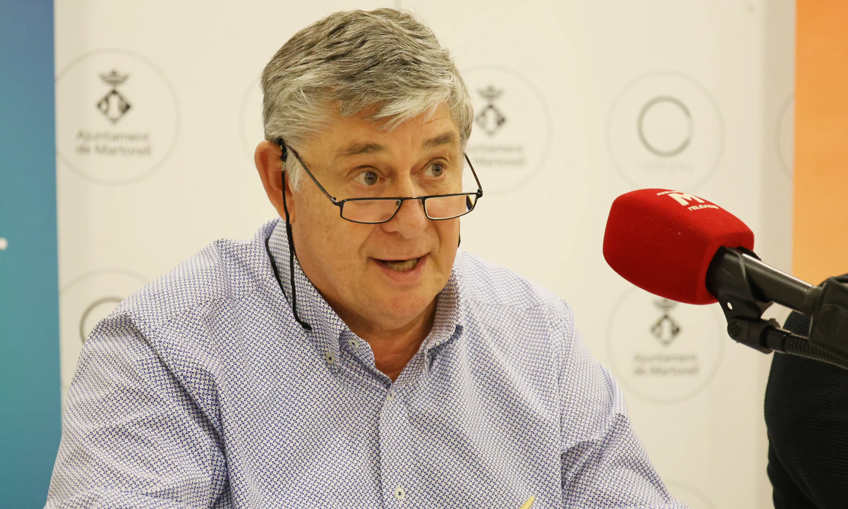 El Lluís Hereu, en un moment de la presentació del 14è Tast d'espectacles familiars.