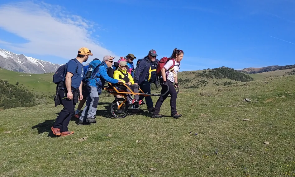 L'Elvira Jané és experta en muntanyisme inclusiu i responsable del projecte 'Natura Inclusiva'.