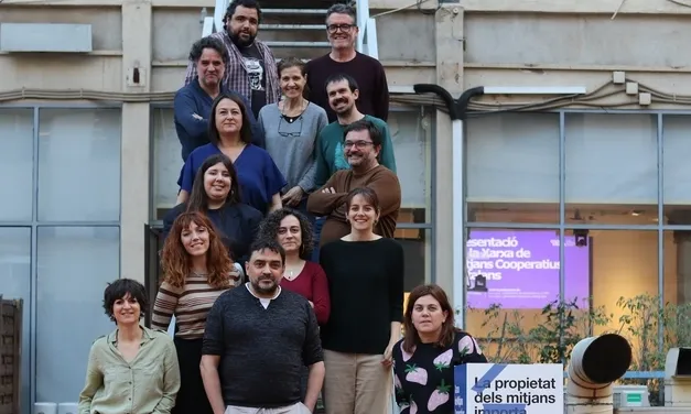 Fotografia de la presentació de CoopMèdia