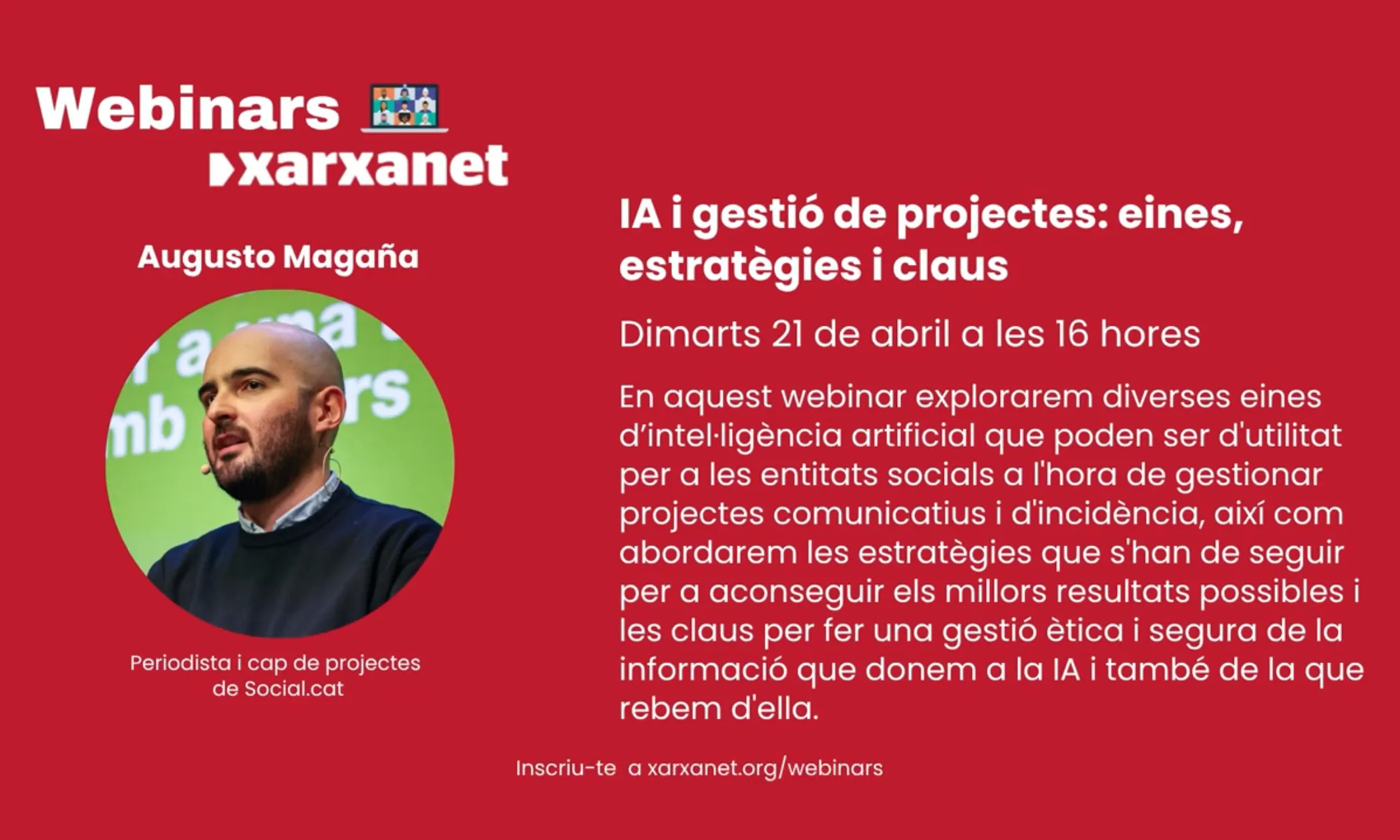 Cartell del webinar
