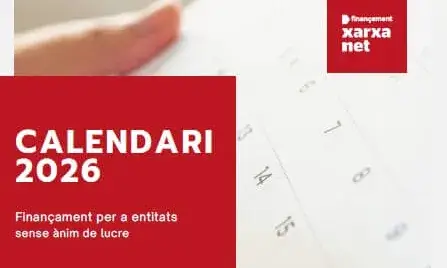Calendari de convocatòries de finançament 2026