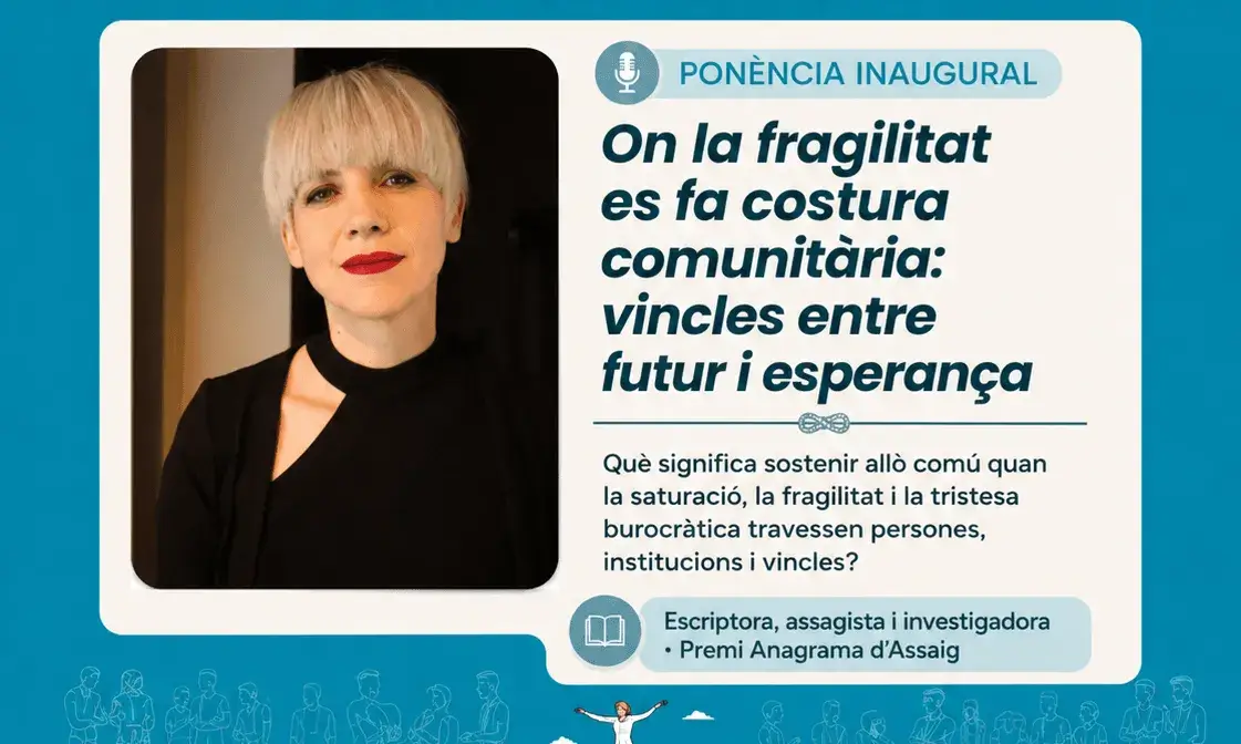Cartell de la ponència de Remedios Zafra, amb el títol i un breu resum.