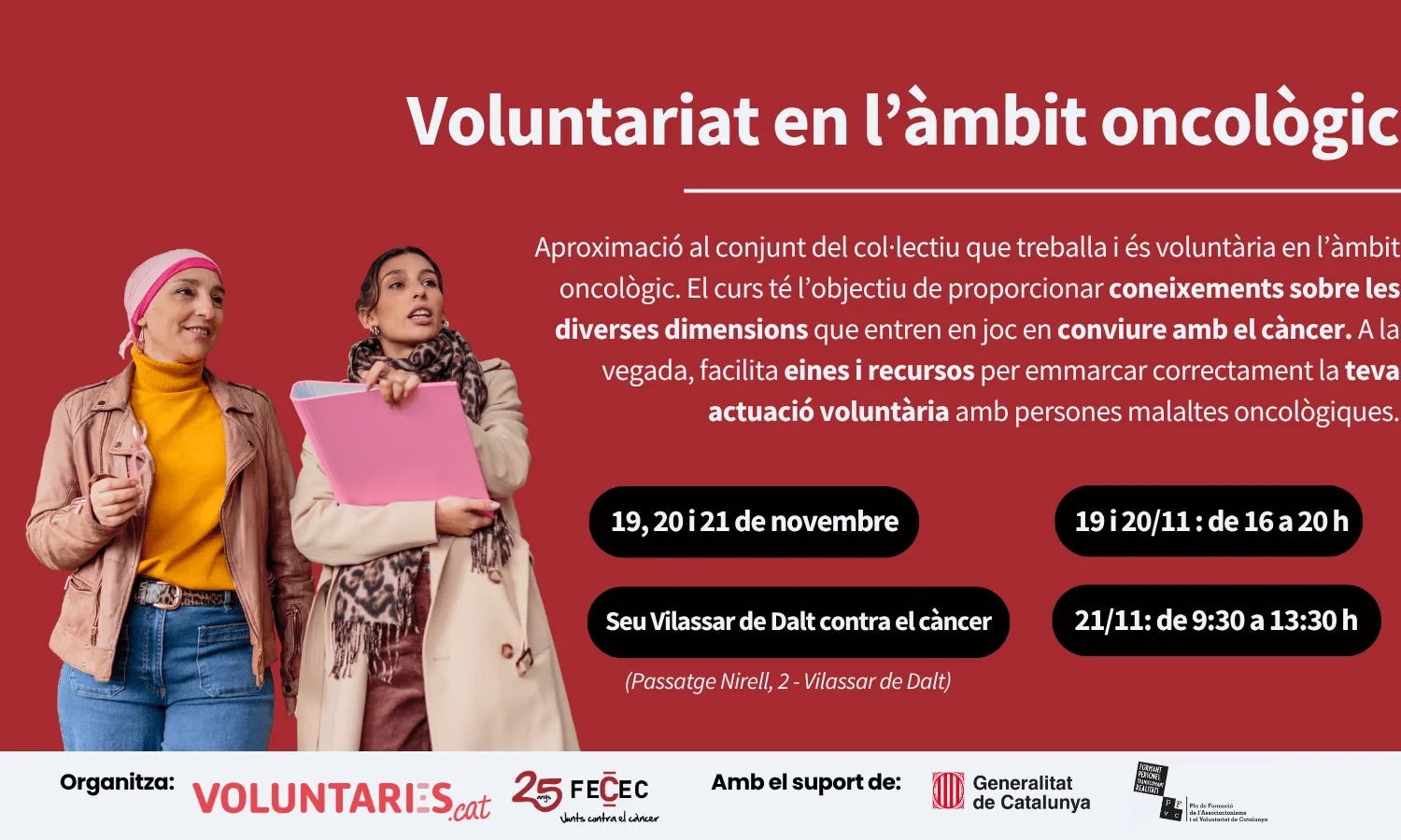 Curs Voluntariat Oncològic Vilassar Dalt