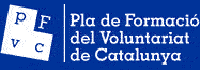 Logo del Pla de Formació del Voluntariat de Catalunya
