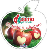 Imatge de la campanya "Una poma per la vida"
