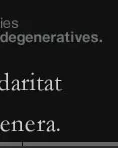 La solidaritat no degenera