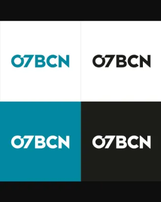 Logotip 07BCN. Font: Domestika