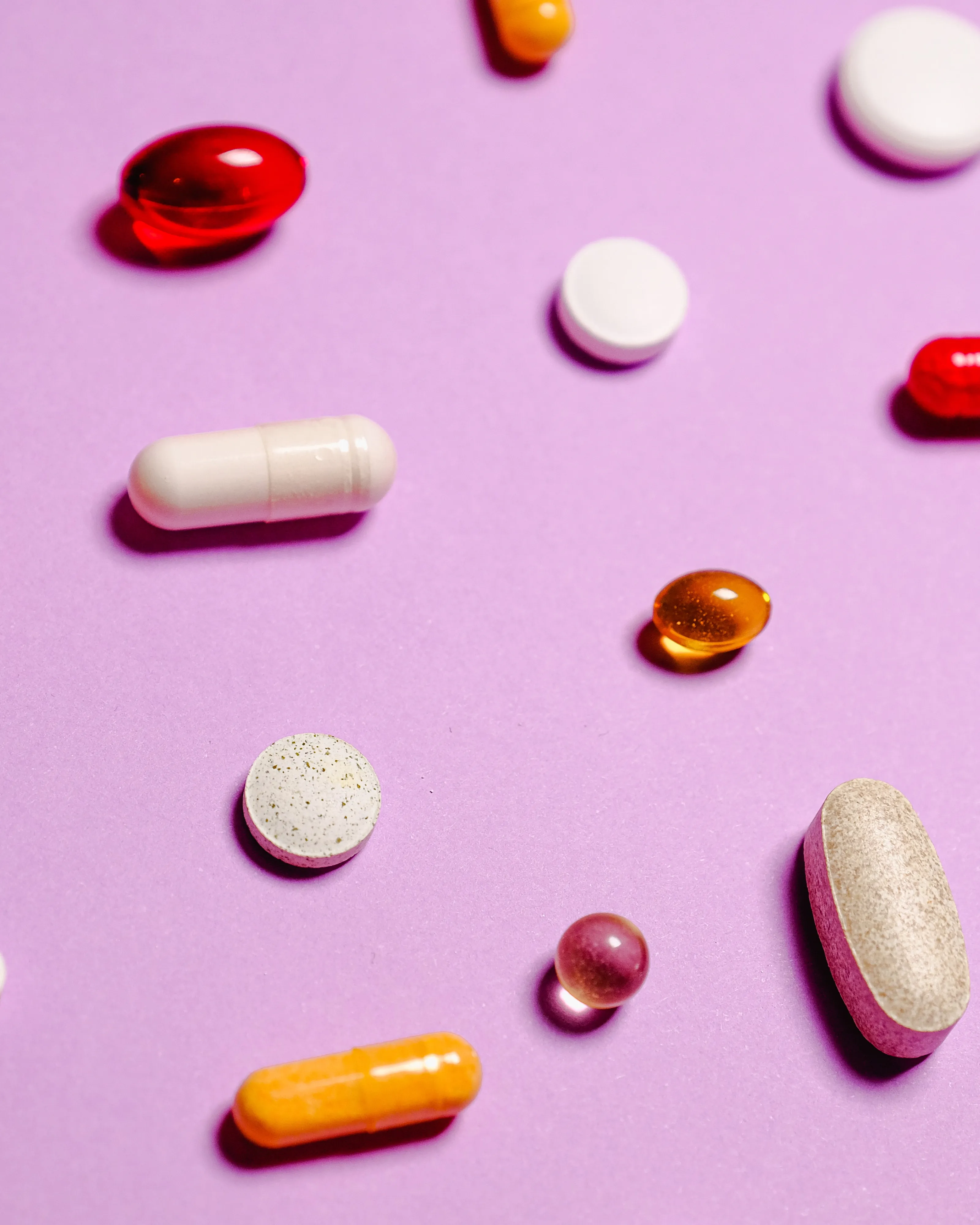 Pastilles variades. Font: Pexels - Anna Shvets