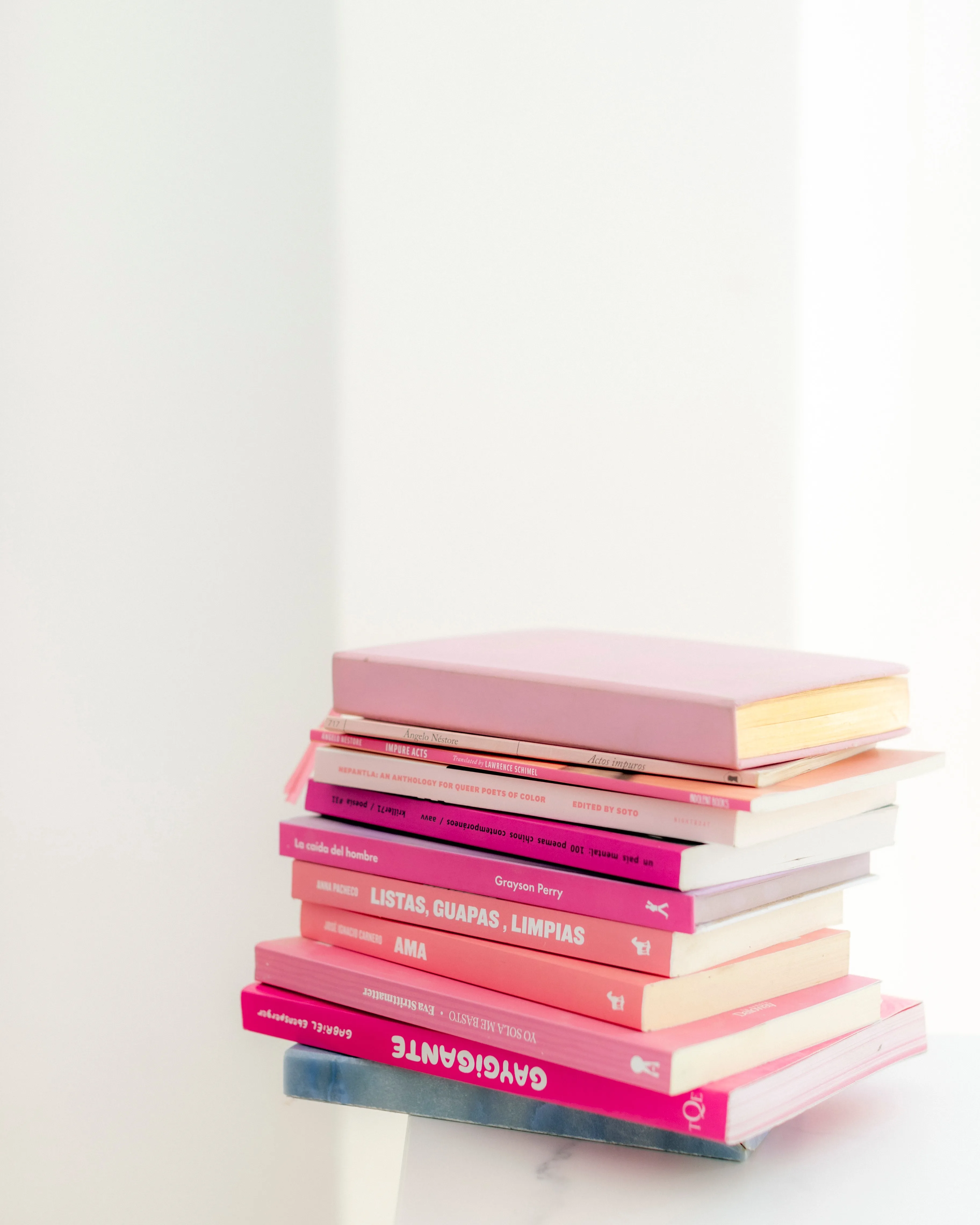 Pila de llibres. Font: Pexels - Martin de Arriba