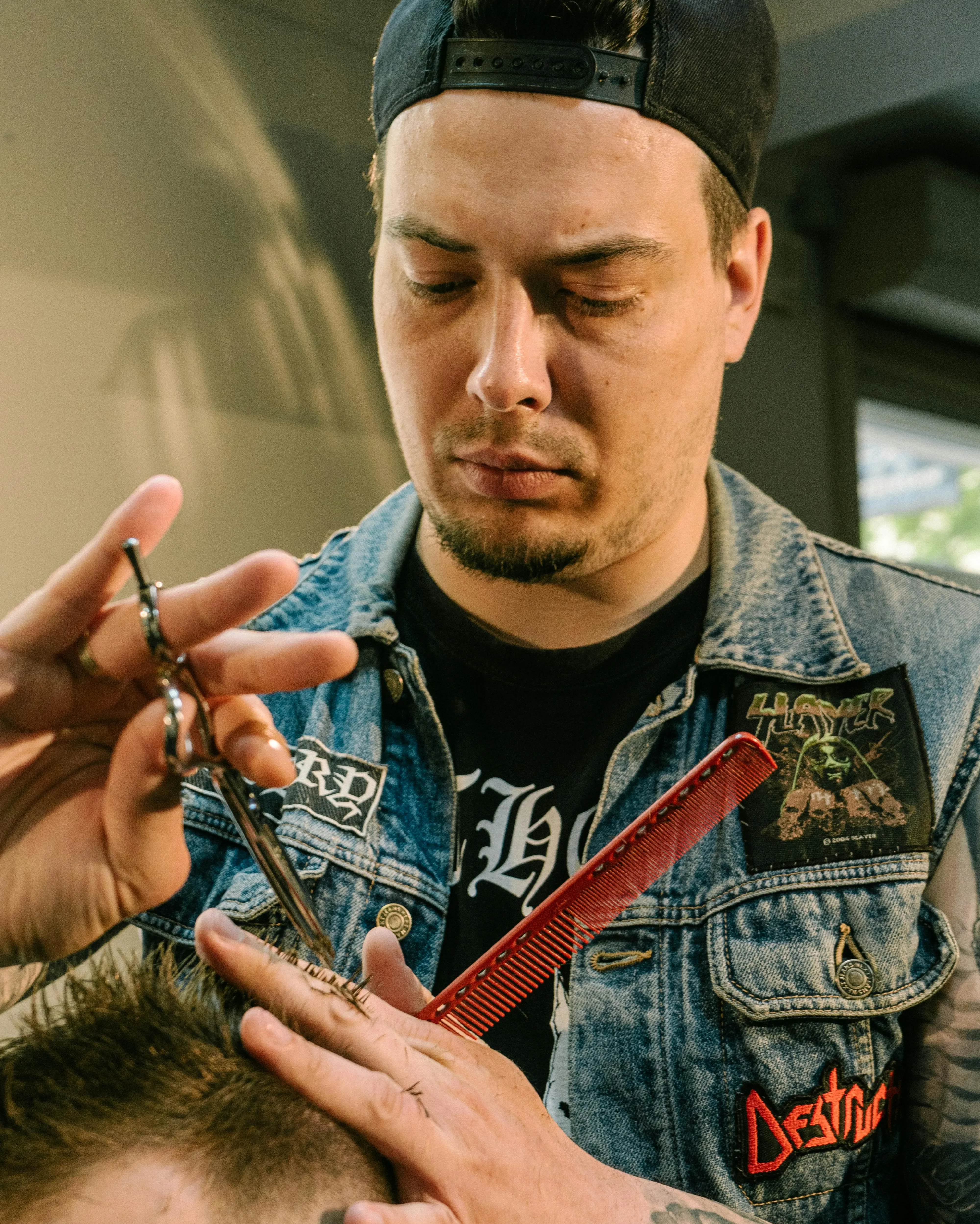 Noi aprenent de barber