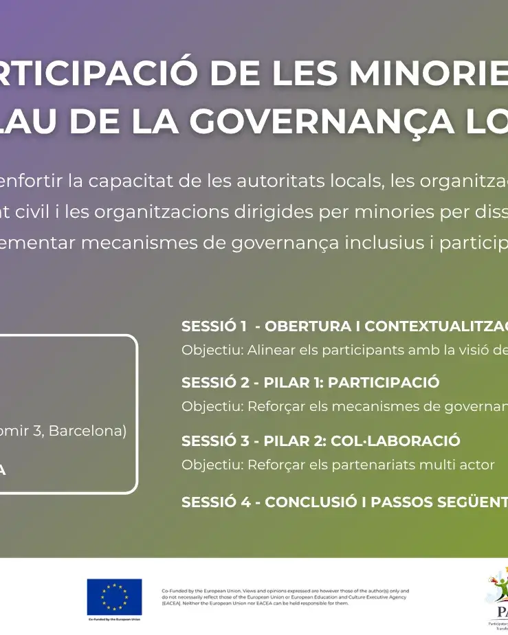 Informació sobre els horaris i programa del taller del PACT