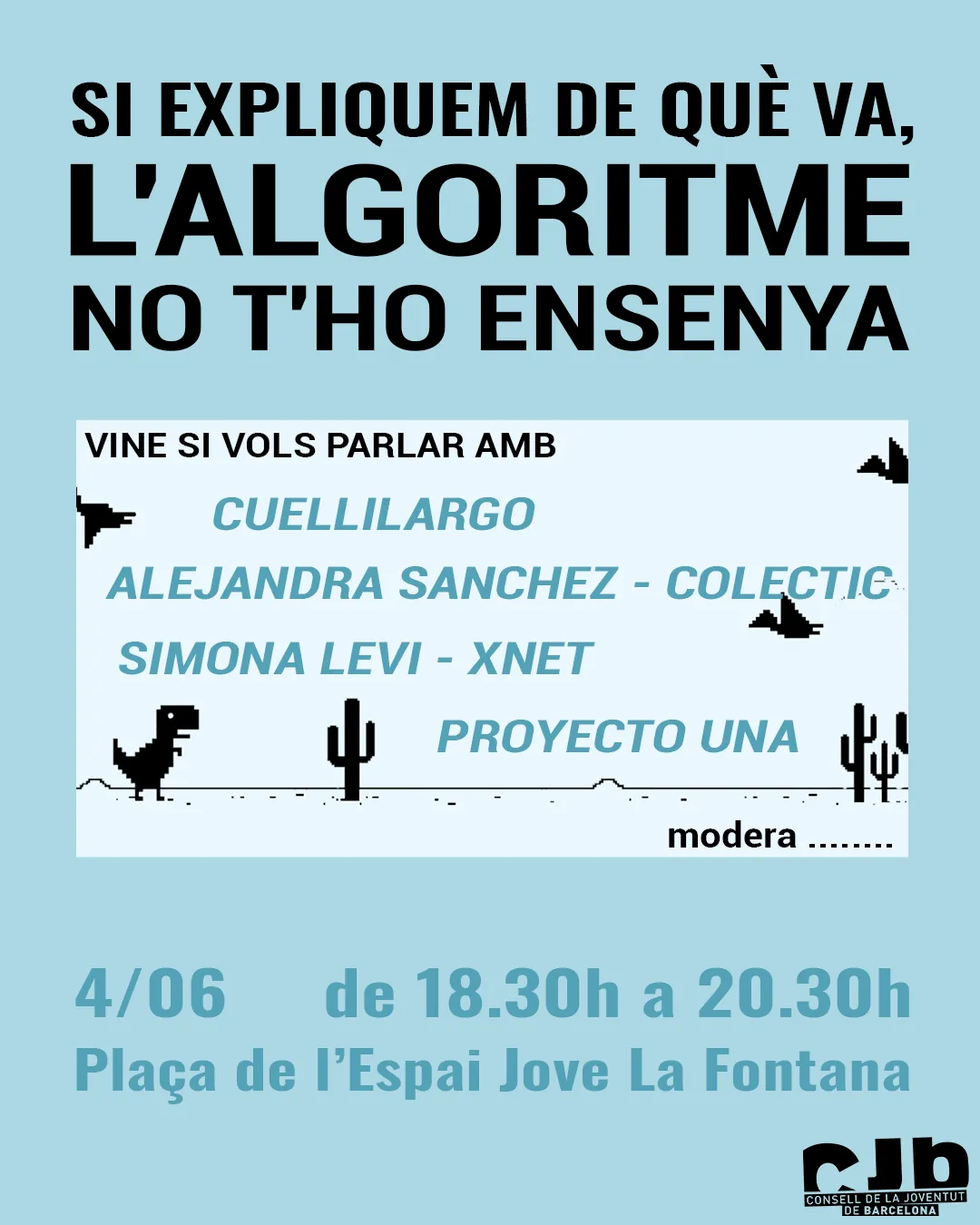 Cartell promocional de la taula rodona.