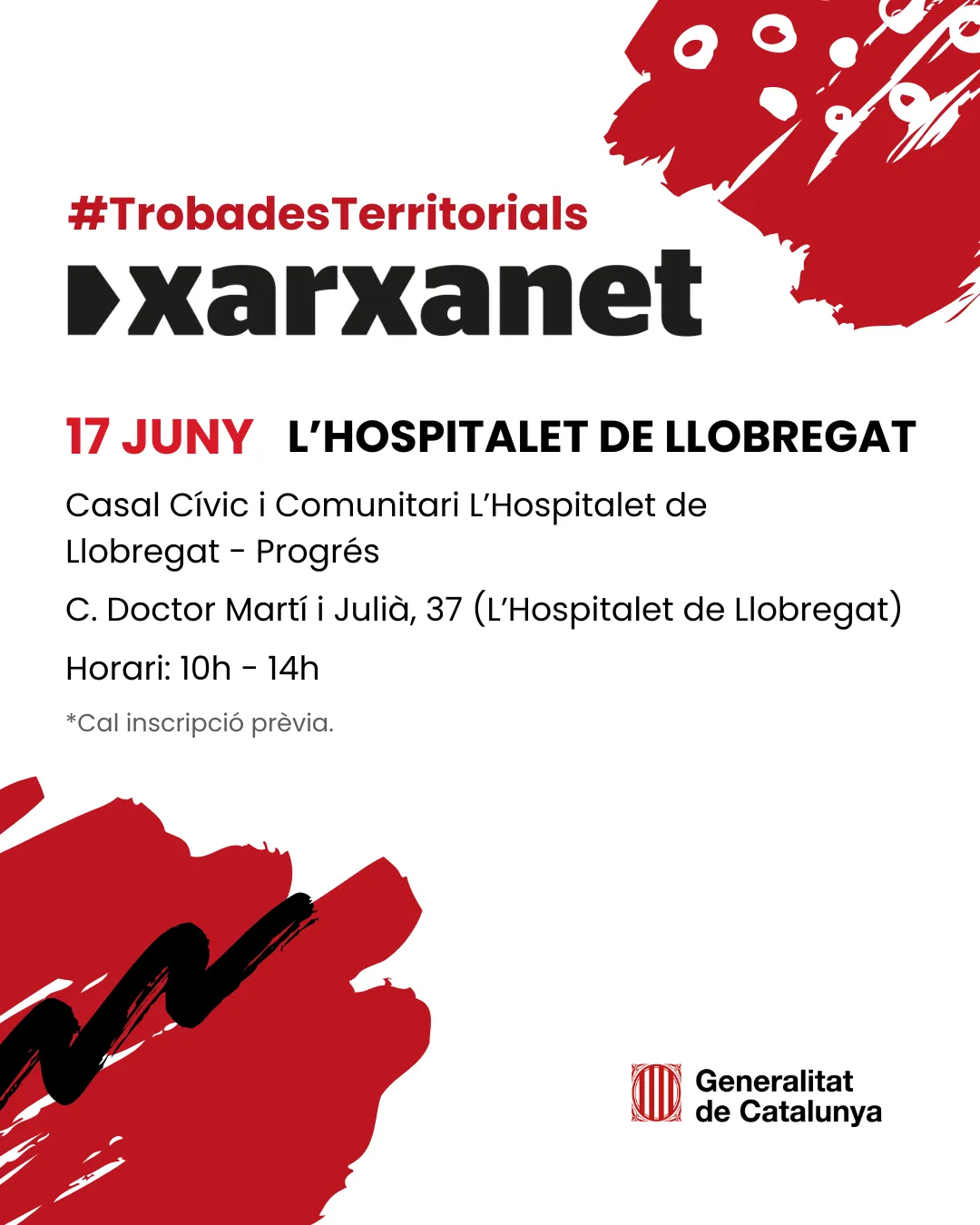 Cartell de la trobada a L'Hospitalet.
