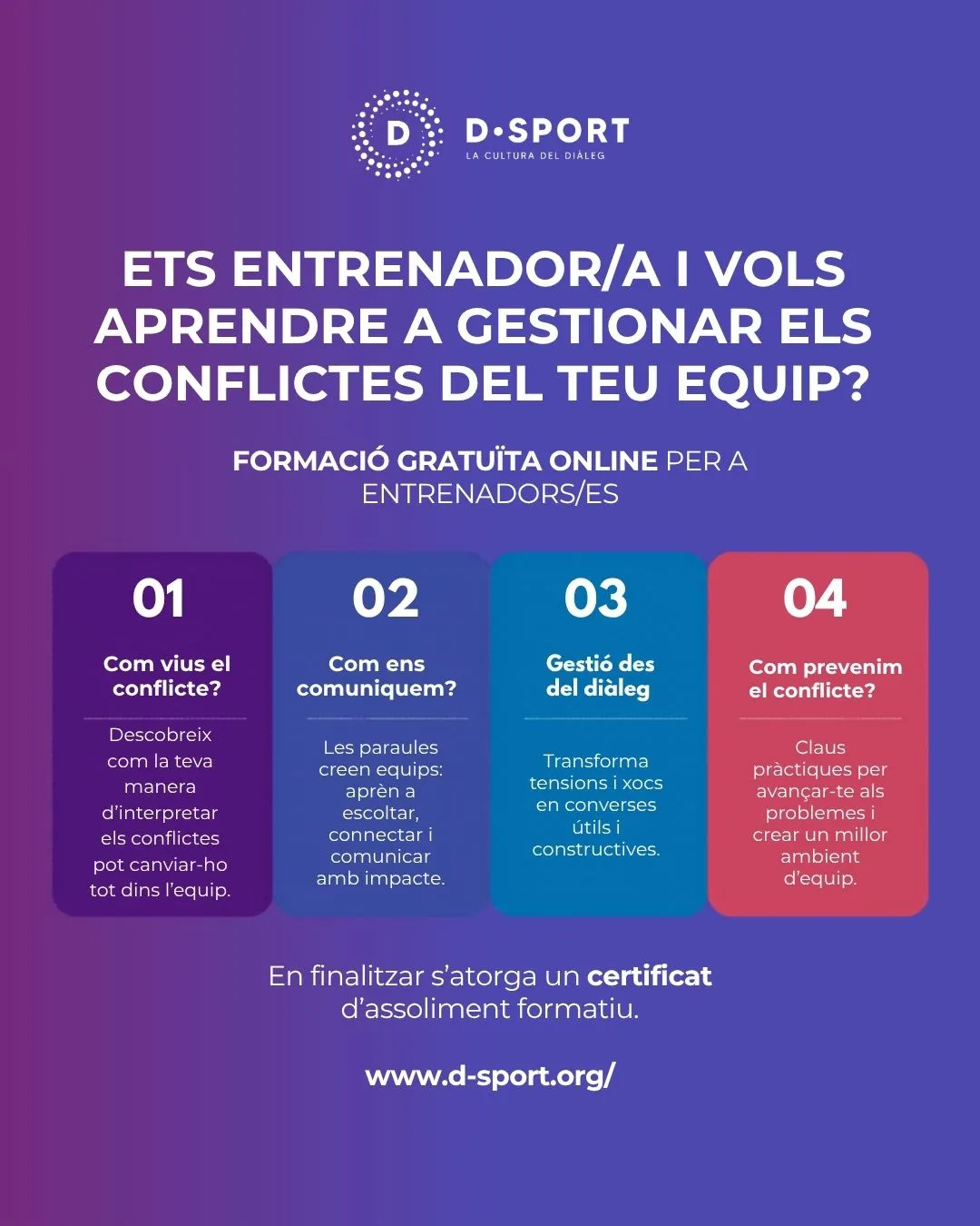 Formació per entrenadors/es