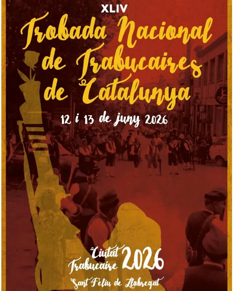 Cartell oficial de la XLIV Trobada Nacional de Trabucaires de Catalunya.
