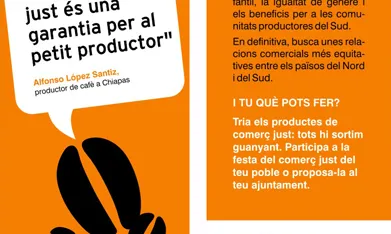 Punt de llibre sobre comerç just