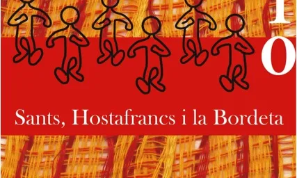 Cartell guanyador edició del Correllengua a Sants, Hostafrancs i la Bordeta