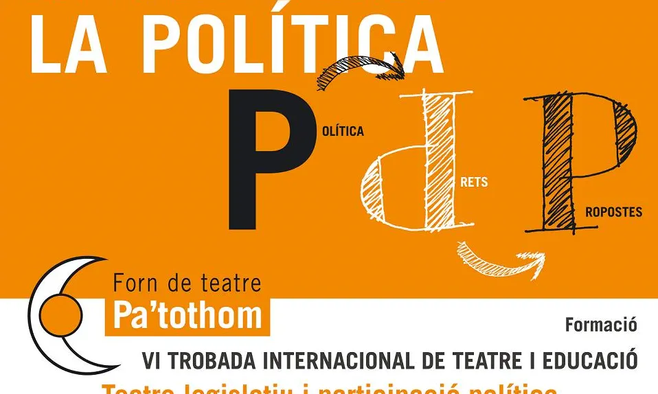 Part del cartell de la VI Trobada de Teatre i Educació