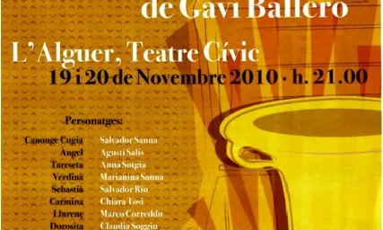 Cartell editat amb motiu de la representació teatral.