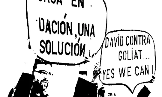 Imatge de manifestacions. Font: PAH