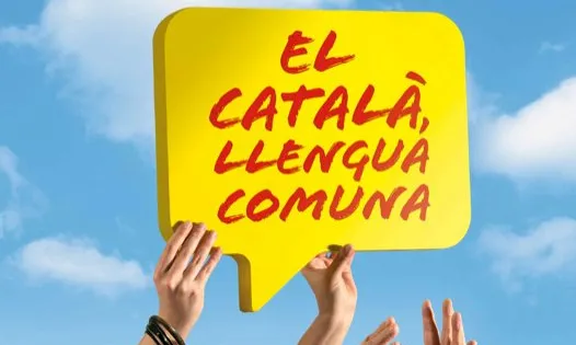 Cartell del Lip dub per la llengua: El català, llengua comuna