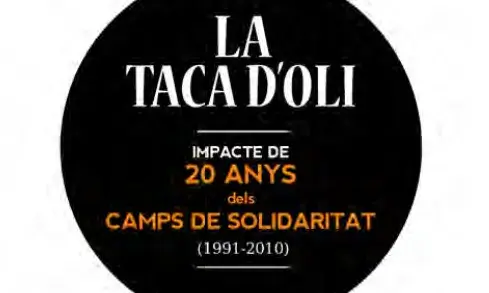 Portada de l'estudi "La taca d'oli. Impacte de 20 anys de Camps de Solidaritat"