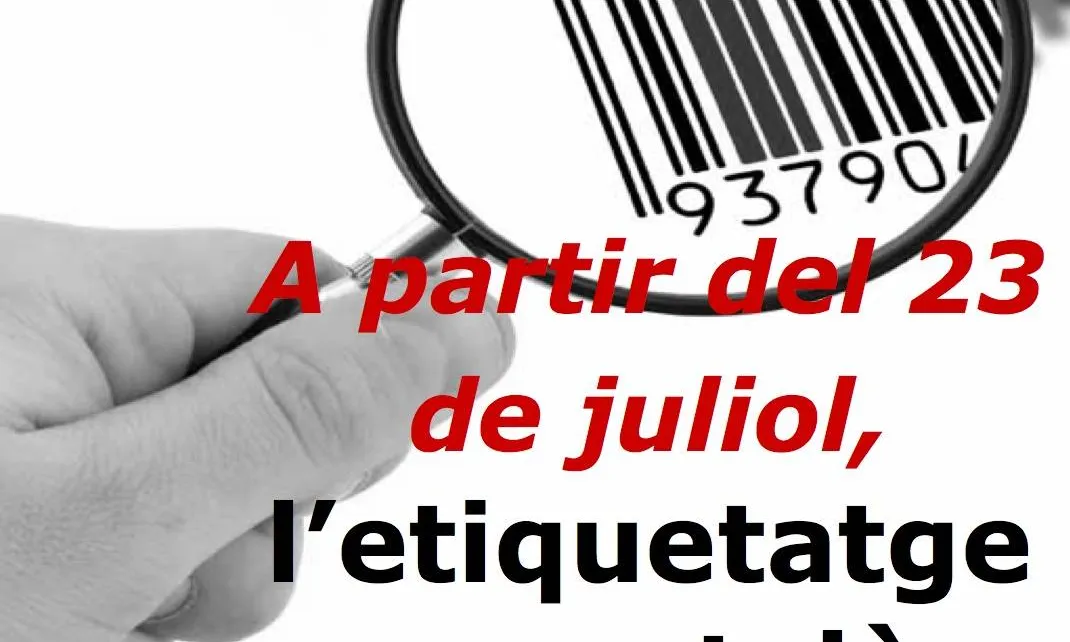 Imatge de campanya de l'etiquetatge en català