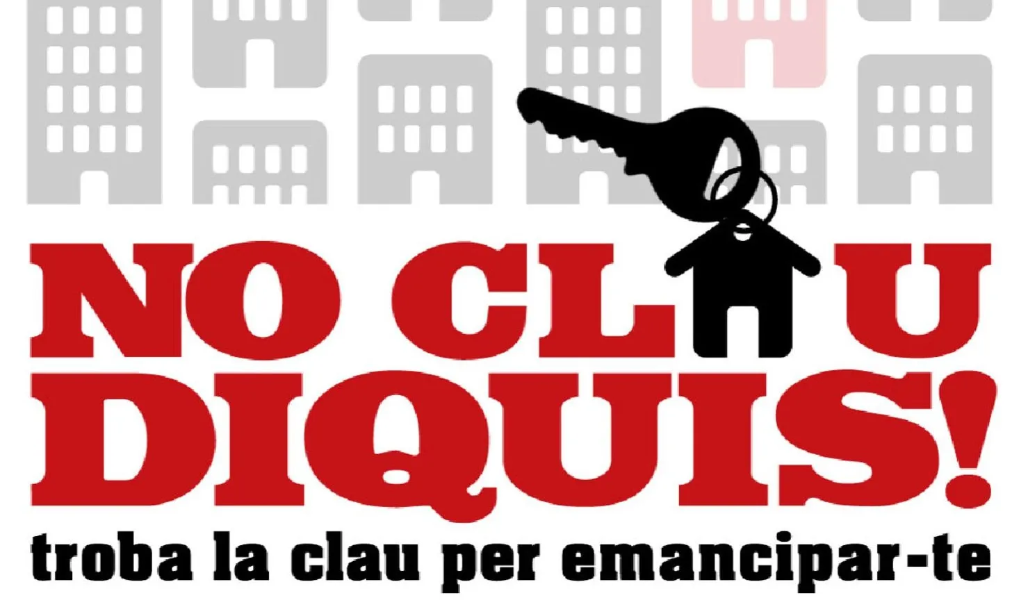 Imatge de la campanya del Consell de Joventut de Barcelona per l'emancipació