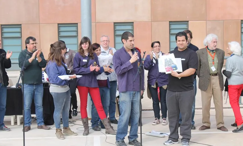 L'acte va tenir lloc al pati de la presó de Lledoners (Bages)