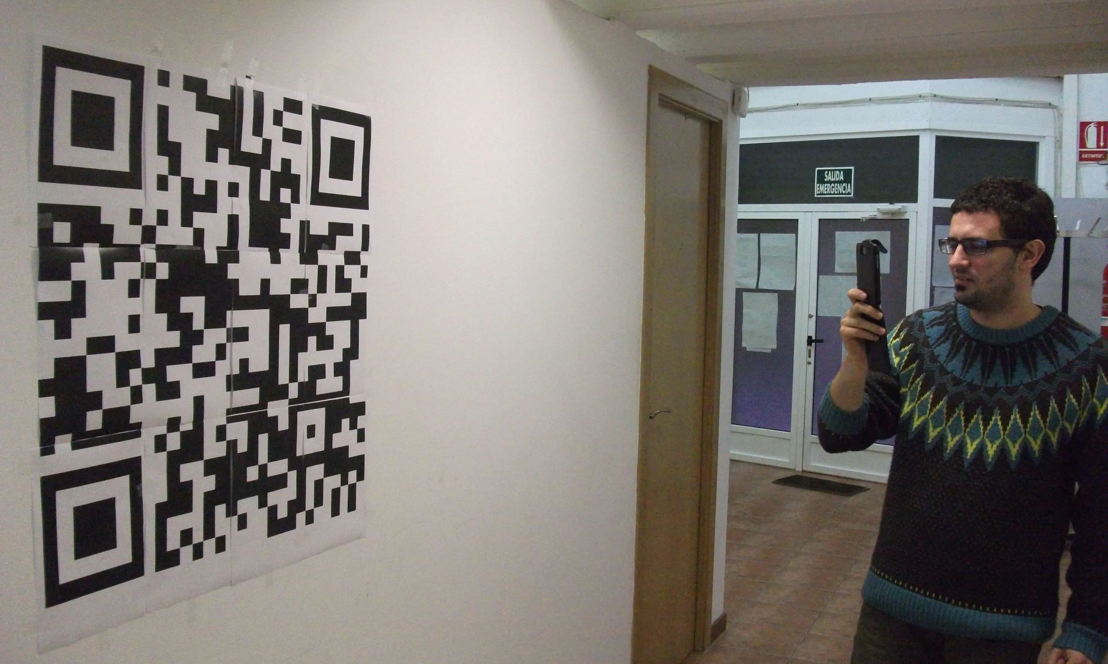 Un QR Code relacionat amb el Dia Internacional en contra del Racisme. 