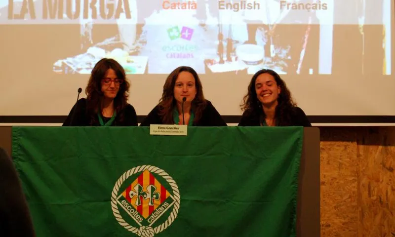 Foto de la presentació del documental sobre La Murga. Escoltes Catalans