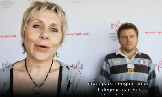 Fotograma del vídeo del Serveis Centrals del CPNL pel Dia de la Poesia